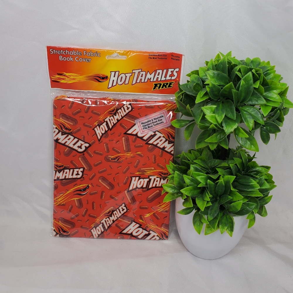 ♤ Hot Tamales Stretchable One Size Fits All Book Cover NIP